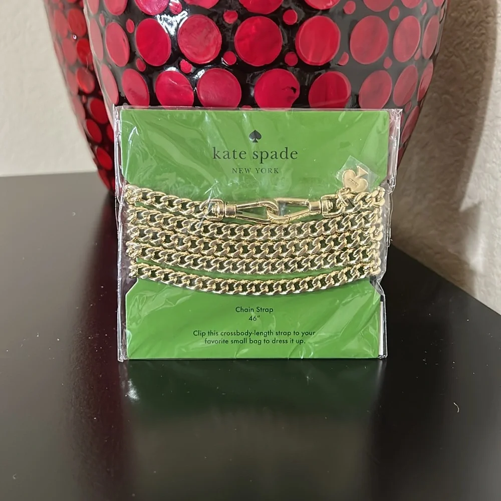 Kate Spade NWT Gold Metal Chain Replacement Crossbody Bag Strap Style KE652 - Picture 3 of 8